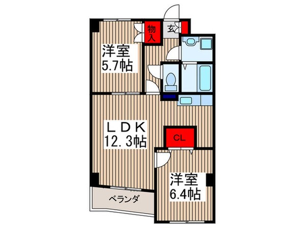 グレ－トリヴァ－の物件間取画像